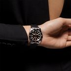 Black Bay 54 37mm - Black on Rubber Strap