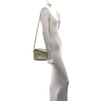 Snakeskin Mini Puzzle Bag Marble Green