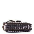Suede Blooming Crystal Floral Baguette Mogano Anemone