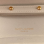 Grain De Poudre Mixed Matelasse Triquilt Monogram Chain Wallet Crema Soft