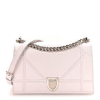 Calfskin Medium Diorama Flap Bag Off White