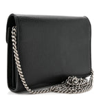 Calfskin Mini Dionysus Chain Wallet Black