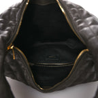 Lambskin Quilted Maxi Icare Shopping Hobo Light Musk