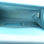 Lambskin Quilted Small Boy Flap Dark Turquoise