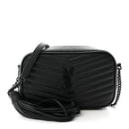Grain De Poudre Matelasse Monochrome Monogram Mini Lou Camera Bag Black