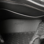 Suede Intrecciato Small Andiamo Shoulder Bag Graphite
