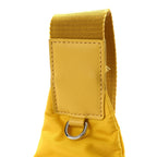 Re-Nylon Vitello Metal Triangle Logo Sling Backpack Giallo
