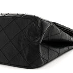 Aged Calfskin Quilted 2.55 Reissue 227 Flap Black