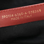 Baby Daim Suede Gold Metallic Edge Hardware City Bois De Rose Fonce