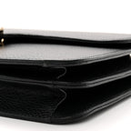Dollar Calfskin Interlocking G Shoulder Bag Black