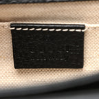 Dollar Calfskin Crystal Web Mini Dionysus Bamboo Top Handle Bag Black Black Diamond