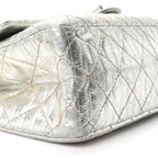 Metallic Striped Calfskin 2.55 Reissue 226 Flap Silver Silver