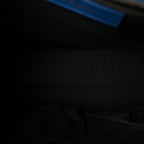 Calfskin Crocodile Embossed Classic Silver Hardware City Bleu Marine