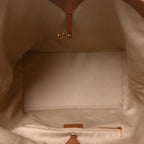 Canvas Calfskin Y Tote Desert Dust Brick