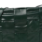 Paper Calfskin Maxi Intreccio Small Cassette Crossbody Bag Raintree
