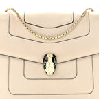 Calfskin Serpenti Forever Crossbody Bag White Agate