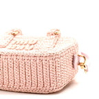 Crochet Calfskin S Narrow Arcadie Alabaster Pink