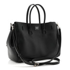 Smooth Calfskin Small Bel Air Carry All Bag Black