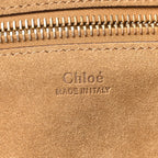 Suede Calfskin Small Marcie Hobo Bag Gold Khaki