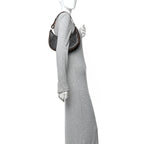 Triomphe Canvas Calfskin Ava Shoulder Bag Tan