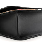 Derby Calfskin House Check Mackford Crossbody Bag Black