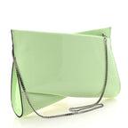 Patent Psychic Loubitwist Clutch Studio Green
