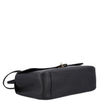 Grained Calfskin Small Souplissimo Maxi Flap Black