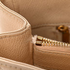 Caviar Quilted Grand Shopping Tote GST Beige
