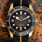 Black Bay Bronze 43mm - Slate Grey on Fabric Strap