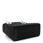 Satin Swarovski Crystal Acrylic PVC Cannage Mini Lady Dior Black