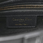 Grained Calfskin Saddle Bag Black