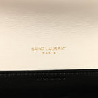 Calfskin Crocodile Embossed Monogram Uptown Chain Wallet Crema Soft