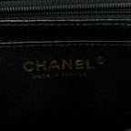 Caviar Quilted Mini Top Handle Rectangular Flap Black