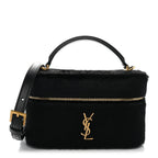 Pony Hair Mini Gaby Vanity Case Black