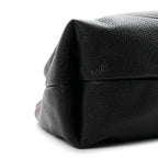 Grained Calfskin Softbit Maxi Shoulder Bag Black