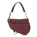 Monogram Saddle Bag Burgundy