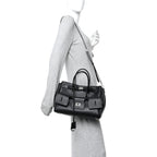 Smooth Calfskin Small Bel Air Carry All Bag Black