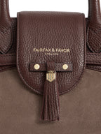 Mini Windsor - Port and Deep Taupe Suede (Stockist Exclusive)