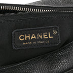 Caviar Quilted Timeless CC Shoulder Bag Black