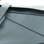 Calfskin Small Puzzle Bag Stone Blue