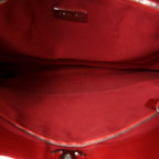 Shiny Aged Calfskin Quilted Large 31 Shopping Bag Red