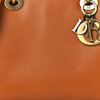 Grained Calfskin Medium Lady Dior Brown