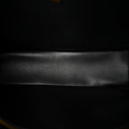 Grained Calfskin Small Rodeo Top Handle Handbag Black