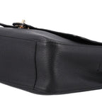 Grained Calfskin Small Souplissimo Maxi Flap Black