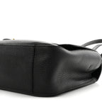 Grained Calfskin Small Souplissimo Maxi Flap Black
