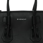 Box Calfskin Small Antigona Sport Top Handle Bag  Black