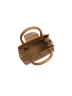 Mini Windsor Handbag - Pebbled Tan Leather