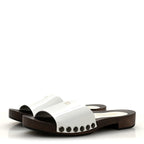 Vernice Logo Slide Clogs 36 White