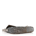 Metallic Lurex Zucca Vitello Baguette Argento