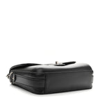 Calfskin Quilted Medium Rock My Shoulder Flap Black